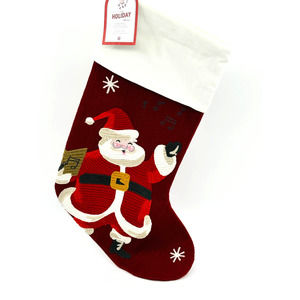 Pottery Barn Kids Stocking HolidayCrewel Knit Stockings Santa